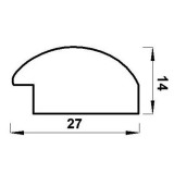 Рама для картин (зеркал) пластик CALLIGRATA, черная, 40х50х2,7 см (5090336)