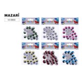 Набор для творчества MAZARI №16 ПОДВИЖ.ГЛАЗКИ С РЕСН.,20 шт,18мм (M-9990)