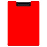Клипборд-папка (планшет) А4 inФОРМАТ, пластиковый, с зажимом, черно-красный (72) (PPM31R) (073109)