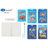Блокнот дет+ручка BASIR 48л. 17,5х12см. 