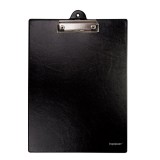 Клипборд (планшет) А4 inФОРМАТ, картон+ПВХ, с зажимом, черный (60) (DM30K) (066559)