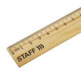 Линейка деревянная STAFF, 20 см, канадская сосна (210798)