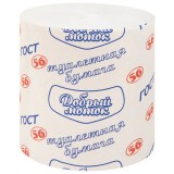 Туалетная бумага ДОБРЫЙ МОТОК, 56 м, без втулки (эконом), М-62 (118738) Туалетная бумага ДОБРЫЙ МОТОК, 56 м, без втулки (эконом), М-62 (118738)