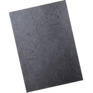 Обложки для переплета А4 РЕАЛИСТ, 230г/м2, черные, картонные, кожа (ЦЕНА ЗА 100 ШТ) (3921)
