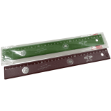 Линейка KUM, 30см, пластиковая (L3 INK TB)