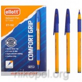 Ручка шариковая 0,7 мм. оранжевый корпус, синий (ET 152)