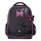 Рюкзак Hatber ERGONOMIC LIGHT -BUTTERFLY- EVA, 38X29X12,5 СМ, светоотр., 1 отд.,2 кар. (NRk_45003)  