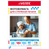 Фотобумага А6 deVENTE, матовая, односторонняя, 100л., 180г/м2 (2042413)