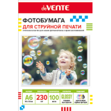Фотобумага А6 deVENTE, глянцевая, односторонняя, 100л., 230г/м2 (2042510)