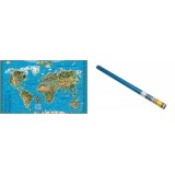 Карта Мира, для детей, 116х79см, ламинированная (ОСН1223996) Карта Мира, для детей, 116х79см, ламинированная (ОСН1223996)