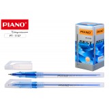 Ручка шариковая автоматическая PIANO, 0,7 мм, пластик, корпус цвет ассорти, синий, (PT-321)