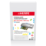 Пленка для ламинирования deVENTE, A4 216x303 мм, 90 мкм, глянцевая, 100шт/уп. (4122504) Пленка для ламинирования deVENTE, A4 216x303 мм, 90 мкм, глянцевая, 100шт/уп. (4122504)