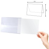 Информационная табличка-домик А5 BRAUBERG, двухсторонняя, 210х150 мм, прозрачная (290425) Информационная табличка-домик А5 BRAUBERG, двухсторонняя, 210х150 мм, прозрачная (290425)