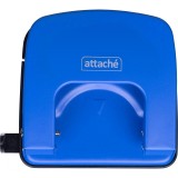 Дырокол ATTACHE ECONOMY, 25л., металлический, с линейкой, синий (1801136)