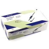 Ручка гелевая ALINGAR, 0,5 мм, резиновый грип, прозрачный пласт. корпус, черная, (AL6101/BK)