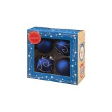 Новогоднее подвесное украшение, шар Синий с золотом из стекла, набор 4шт, 2,5x2,5x2,5 (ФЕ-81920) Новогоднее подвесное украшение, шар Синий с золотом из стекла, набор 4шт, 2,5x2,5x2,5 (ФЕ-81920)