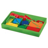 Касса цифр и счетных материалов BRAUBERG KIDS, 132 элемента, пенал в термоусадке (106554)