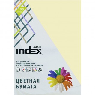 Бумага INDEX COLOR A4 100л/пач 80 гр, ваниль (IC12/100) (00-00019685)