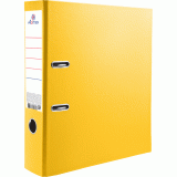 Регистратор ATTOMEX  А4, 75мм.pvc разобр, метал.окан-ка, наварной карман, желтая (3093012)
