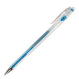 Ручка гелевая CROWN, 0,7мм, голубая (12/144) (HJR-500/г) (011349)