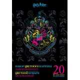 Набор цветного лак. картона и цвет. мел. бум. 20л. А4 ХАТБЕР Набор цветного лак. картона и цвет. мел. бум. 20л. А4 ХАТБЕР