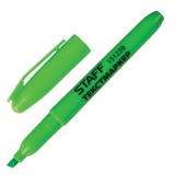 Маркер текстовый STAFF, 1--3мм, скошенный, зеленый (151239) Маркер текстовый STAFF, 1--3мм, скошенный, зеленый (151239)