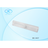 Футляр для ручек BASIR, 15,5*3 см, прозрачный треугольный пластиковый корпус (500) (МС-3437)