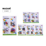 Набор канцелярских мелочей MAZARI, ассорти 6 видов, блистерная упаковка с подвесом (М-6872*)