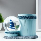 Сувенир полистоун водяной шар свет/для ручек 