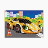 Набор для творчества «КРУТЫЕ МАШИНЫ», А4, мягкая мозаика (7089104)