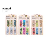 Набор закладок магнитных MAZARI, 6 шт., 5,8х2см, в ассортименте 3 диз. (M-3375)