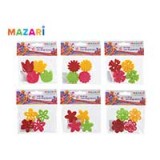 Фигурки фетровые MAZARI 12 деталей, фетр, ассорти дизайнов, микс цветов (M-4245)