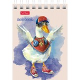 Блокнот ХАТБЕР А7 40л. клетка, 