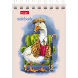 Блокнот ХАТБЕР А7 40л. клетка, 