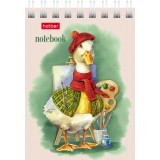 Блокнот ХАТБЕР А7 40л. клетка, 