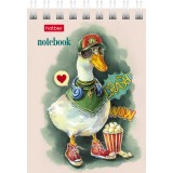 Блокнот ХАТБЕР А7 40л. клетка, 