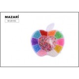 Набор бисера MAZARI, круглый, ассорти цветов, ПВХ-упаковка (M-20105)