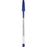 Ручка шариковая ATTOMEX, 0,7 мм, пластик, прозрачный корпус,  синий, (5073306)