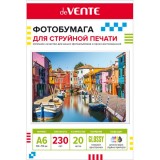 Фотобумага А6 deVENTE, глянцевая, односторонняя, 20л., 230г/м2 (2042414)