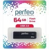 Флеш-драйв USB PERFEO C01G2, 64Gb, Black (PF-C01G2B064)