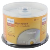 Диски CD-R PHILIPS, 700 Mb, 52x, 50 шт., Cake Box (ЦЕНА ЗА 50 ШТ) (CR7D5SB50/97) (514200)