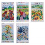 Набор для вышивания крестом MAZARI, 20 х 29 см, в ассортименте 5 дизайнов (M-11831)