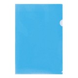 Папка-уголок А4 LITE, 100 мкм, пластиковая, синяя (PU7010BE) (153790)