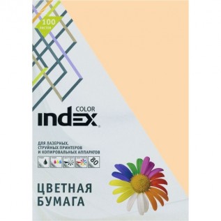 Бумага INDEX COLOR A4 100л/пач 80 гр, персиковый (IC31/100) (00-00019693)