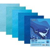 Набор цветного фетра А4 deVENTE, 5л., 5цв., 1,5 мм. оттенки синего (8113205)