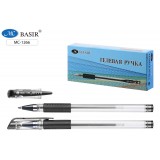Ручка гелевая BASIR, 0,5 мм, пластик, черная (МС-1266/чёрн./)