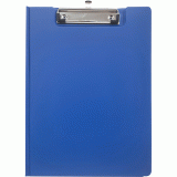 Клипборд-папка (планшет) А4 deVENTE, картон+ПВХ, с зажимом, с внутренним карманом, синий (3034047)