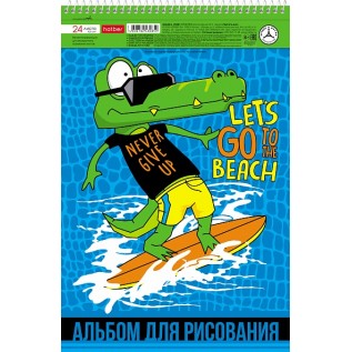 Альбом для рисования ХАТБЕР А4 24 л. 