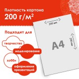 Набор белого картона А4 ОСТРОВ СОКРОВИЩ, мелованный, 10л, в папке (111312) (1/45)