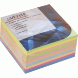 Клейкая бумага для заметок deVENTE, 10 цветов (6неон+4пастель) 76x76мм/400л (2010721)
